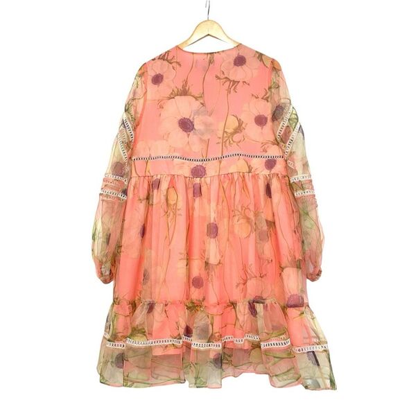 Cynthia Rowley Pink Floral Mini Dress - Picture 5 of 12